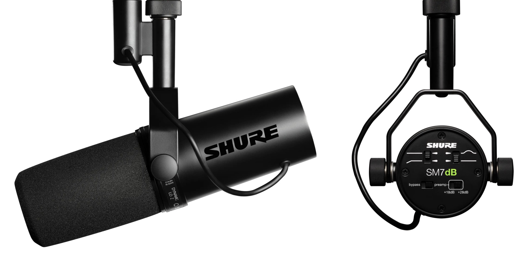 【美品】SHURE SM7dB SHURE SM7dB [プリアンプ内蔵モデル] ボーカル・ポッドキャスト向け